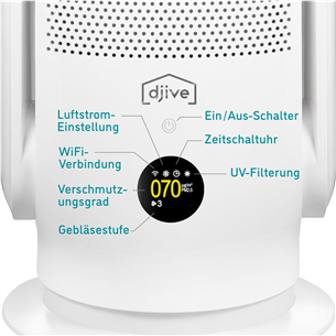 Oro valytuvas djive Flowmate ARC Casual 2in1 Prekė - DJ50022