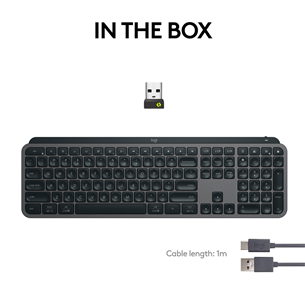 Logitech MX Keys S, US, black - Wireless keyboard Item - 920-011587