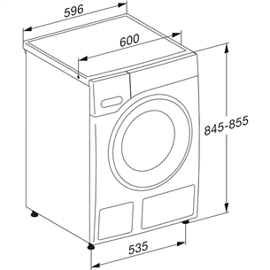 Miele, 9 kg, depth 64.3 cm, 1600 rpm - Front Load Washing Machine Item - WWV980WPS