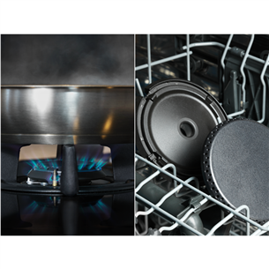 Electrolux, width 60 cm, black - Built-in Induction & Gas Hob Item - KDI641723K