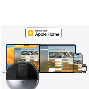 EZVIZ E6, 5 MP, WiFi, LAN, human detection, night vision, black - Pan & Tilt WiFi Camera Item - CS-E6