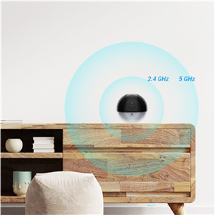 EZVIZ E6, 5 MP, WiFi, LAN, human detection, night vision, black - Pan & Tilt WiFi Camera Item - CS-E6