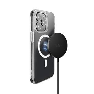 Puro Magnetic Wireless, USB-C, MagSafe, 1 м, черный - Беспроводное зарядное устройство Товар - CUSBCMAG1BLK