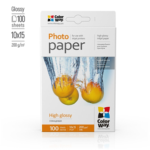 Foto popierius ColorWay 10x15, 200 g/m², 100 sheets, glossy Prekė - PG2001004R