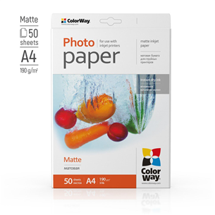 ColorWay A4, 190 g/m², 50 sheets, matte - Photo paper Item - PM190050A4