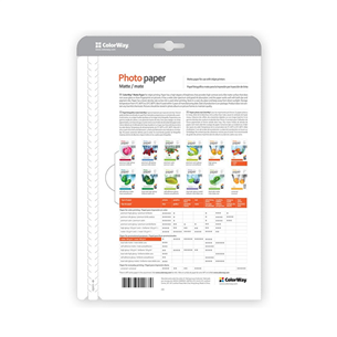 ColorWay A4, 190 g/m², 50 sheets, matte - Photo paper Item - PM190050A4
