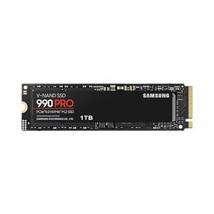 Samsung 990 PRO, 1 TB, PCIe 4.0 NVMe M.2, black - SSD Item - MZ-V9P1T0BW MZ-V9P1T0BW