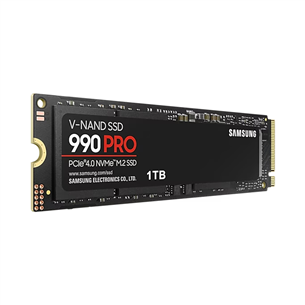 Samsung 990 PRO, 1 TB, PCIe 4.0 NVMe M.2, black - SSD Item - MZ-V9P1T0BW