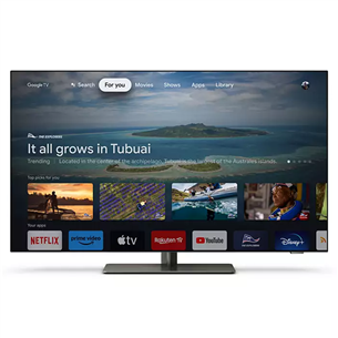 Philips OLED818, 42", OLED, Ultra HD, centre stand, gray - TV Item - 42OLED818/12