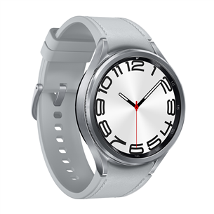 Samsung Watch6 Classic, 47 мм, BT, серебристый - Смарт-часы Товар - SM-R960NZSAEUE