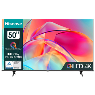 Hisense E7KQ, 50", Ultra HD, QLED, juodas - Televizorius 50E7KQ