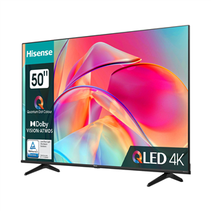 Hisense E7KQ, 50", Ultra HD, QLED, juodas - Televizorius