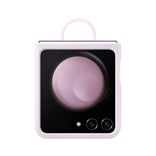 Samsung Silicone Case with Ring, Galaxy Flip5, сиреневый - Силиконовый чехол с кольцом EF-PF731TVEGWW