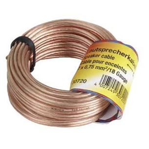 Hama, 2 x 0.75 mm², length 10 m - Loudspeaker Cable Item - 00205141 00205141