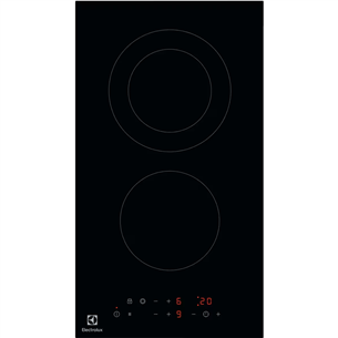 Electrolux 300 Domino, frameless, width 29 cm, black - Built-in ceramic hob Item - LHR3233CK LHR3233CK