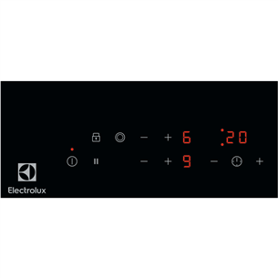 Electrolux 300 Domino, frameless, width 29 cm, black - Built-in ceramic hob Item - LHR3233CK