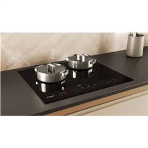 Whirlpool, width 59 cm, black - Built-in induction hob Item - WFS5060CPBF