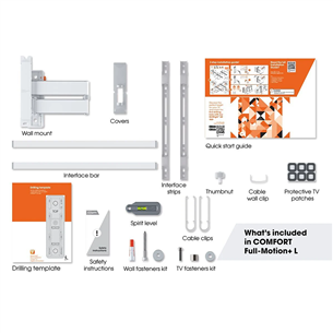 Vogel's TVM 3643 Full-Motion, 180º, 40'' - 77'', white - TV wall mount Item - TVM3643W