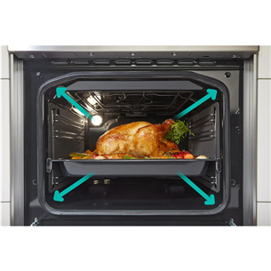 Gorenje, retro, 70 L, black - Freestanding Ceramic Cooker Item - GECS5B70CLB