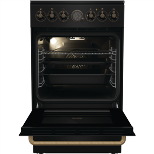 Gorenje, retro, 70 L, black - Freestanding Ceramic Cooker Item - GECS5B70CLB