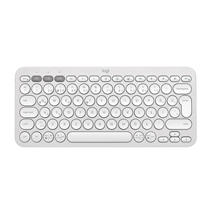 Klaviatūra Logitech Pebble Keys 2 K380s, SWE, white, belaidė Prekė - 920-011880 920-011880