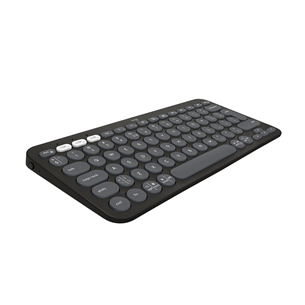 Klaviatūra Logitech Pebble Keys 2 K380s, SWE, black, belaidė Prekė - 920-011879