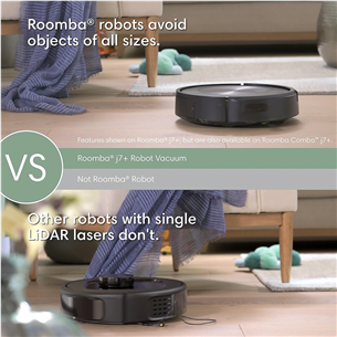 iRobot Roomba Combo® j7+, сухая и влажная уборка, черный - Робот-пылесос Товар - COMBOJ7PLUS