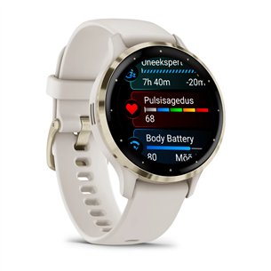Garmin Venu 3S, бежевый/золотистый - Спортивные часы Товар - 010-02785-04