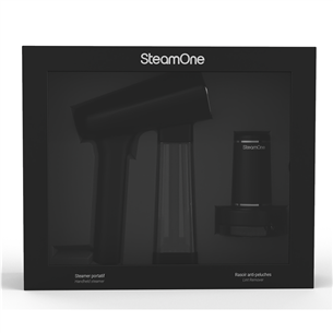 Nešiojamasis garintuvas + pūkų rinkiklis SteamOne, juoda Prekė - SN200B+RP10B