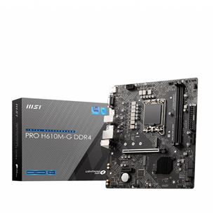 MSI, Intel H610, LGA1700, DDR4, mATX - Mainboard PROH610M-GDDR4