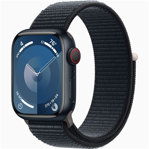 Apple Watch Series 9 GPS + Cellular, 41 мм, Sport Loop, черный - Смарт-часы Товар - MRHU3ET/A MRHU3ET/A