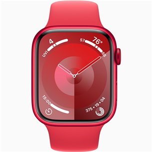 Apple Watch Series 9 GPS, 45 мм, Sport Band, M/L, красный - Смарт-часы Товар - MRXK3ET/A