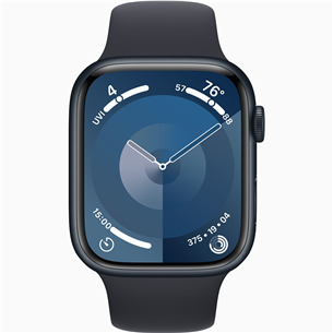 Apple Watch Series 9 GPS + Cellular, 45 mm, Sport Band, M/L, midnight - Smartwatch Item - MRMD3ET/A