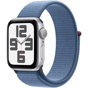 Apple Watch SE 2, GPS, Sport Loop, 40 mm, silver/blue - Smartwatch Item - MRE33ET/A MRE33ET/A