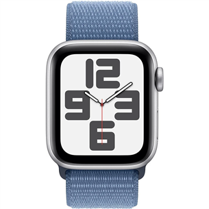 Apple Watch SE 2, GPS, Sport Loop, 44 mm, silver/blue - Smartwatch Item - MREF3ET/A