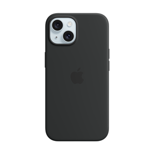 Dėklas Apple Silicone Case with Magsafe, iPhone 15, black MT0J3ZM/A