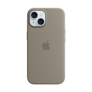 Apple Silicone Case with Magsafe, iPhone 15, коричневый - Чехол Товар - MT0Q3ZM/A MT0Q3ZM/A