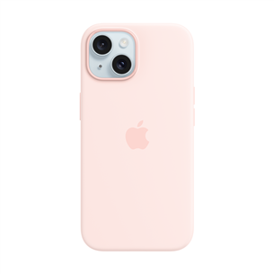 Apple Silicone Case with Magsafe, iPhone 15, light pink - Case Item - MT0U3ZM/A MT0U3ZM/A