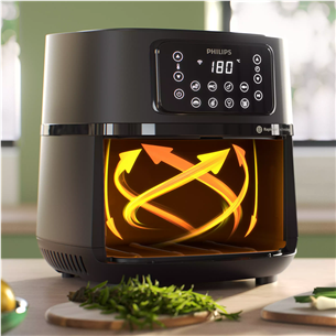 Philips Airfryer 5000 series XXL Connected, 7,2 L, 2000 W, black - Air fryer Item - HD9285/93