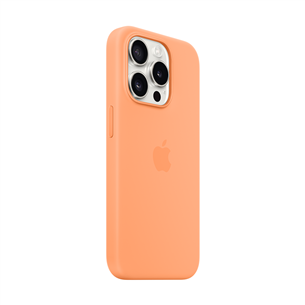 Apple Silicone Case with Magsafe, iPhone 15 Pro, оранжевый - Чехол Товар - MT1H3ZM/A