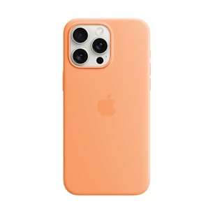 Apple Silicone Case with Magsafe, iPhone 15 Pro Max, оранжевый - Чехол Товар - MT1W3ZM/A MT1W3ZM/A