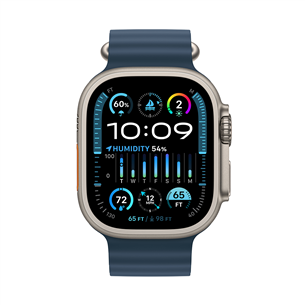 Apple Watch 49 мм, Ocean Band, синий - Ремешок для часов Товар - MT633ZM/A