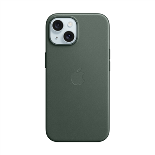 Dėklas Apple FineWoven Case with MagSafe, iPhone 15, evergreen Prekė - MT3J3ZM/A MT3J3ZM/A