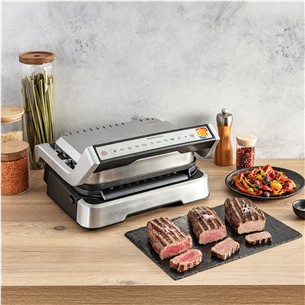 Elektrinis grilis Tefal OptiGrill 2in1, inox Prekė - GC772D30