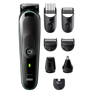 Braun Series 3, Wet & Dry, 8 в 1, черный/зеленый - Мультитриммеp Товар - MGK3441