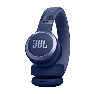 JBL Live 670NC, адаптивное шумоподавление, синий - Накладные беспроводные наушники Товар - JBLLIVE670NCBLU