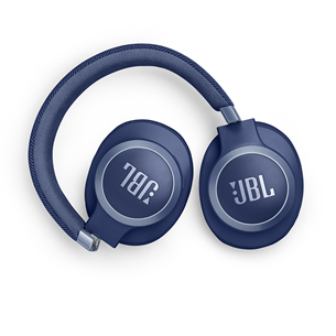 Ausinės JBL Live 770NC, adaptive noise-cancelling, blue, belaidės Prekė - JBLLIVE770NCBLU