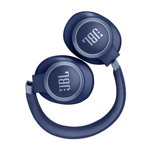 Ausinės JBL Live 770NC, adaptive noise-cancelling, blue, belaidės Prekė - JBLLIVE770NCBLU