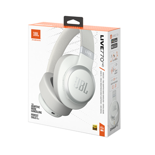 JBL Live 770NC, adaptive noise-cancelling, white - Wireless over-ear headphones Item - JBLLIVE770NCWHT