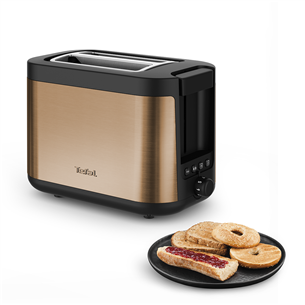 Tefal Coppertinto, 850 W, black/copper - Toaster Item - TT430G10 TT430G10